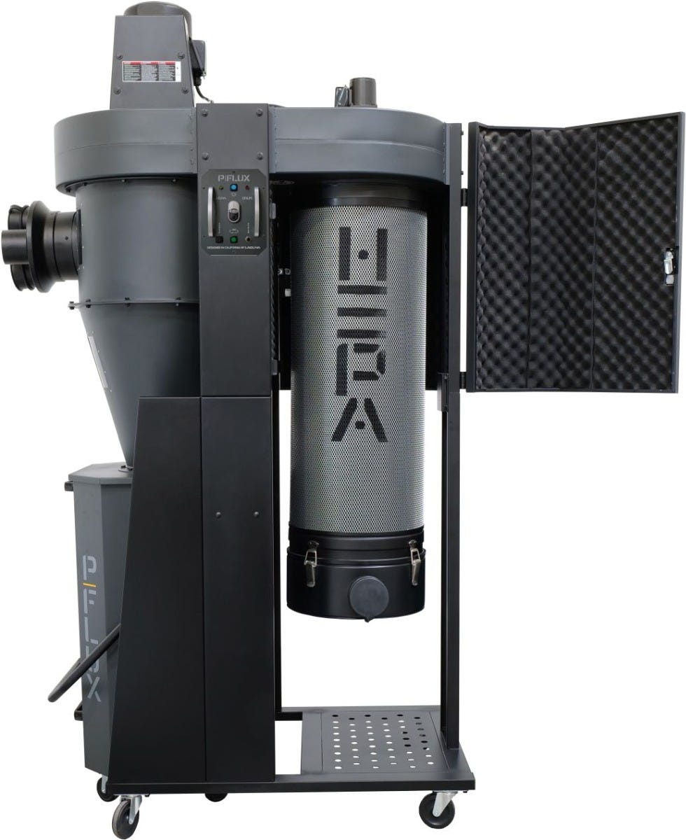 Laguna MDCPF15110 P|FLUX: 1 1.5 HP 900CFM Cyclone Premium Dust Collector