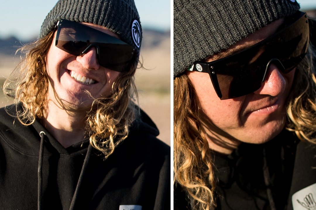 Heat Wave Lazer Face Black Z87 Sunglasses