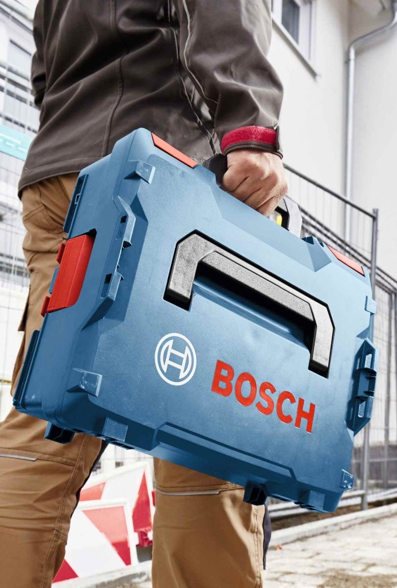 Bosch L-BOXX-1A 17-1/2 In. x 14 In. x 4-1/2 In. Stackable Carrying Case with 13-Piece Insert Set