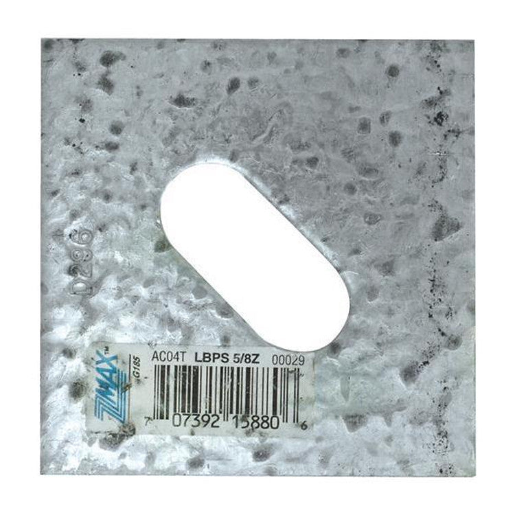 Simpson Strong-Tie LBPS 5/8Z LBPS 3-in. x 3-in. ZMAX Galvanized Slotte ...
