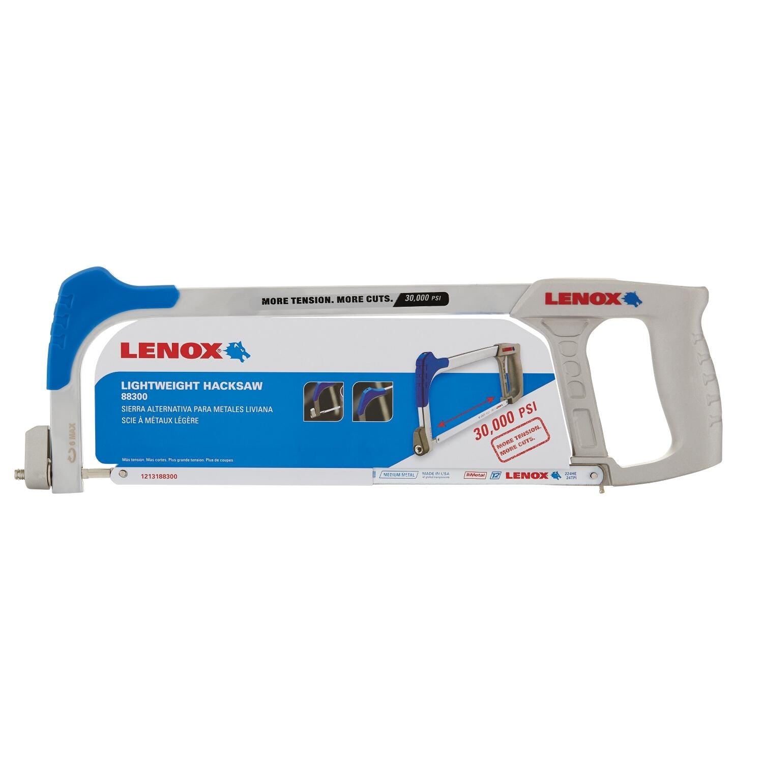 Lenox 1213188300 88300 Lightweight Hacksaw, 12-inch