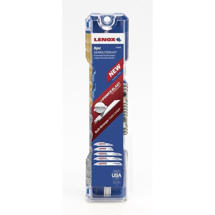 Lenox 1839465 Demolition Reciprocating Saw Blade 5-Piece Kit