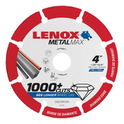 Lenox 1972920 METALMAX Diamond Edge Cutoff Wheel, 4" X 5/8"