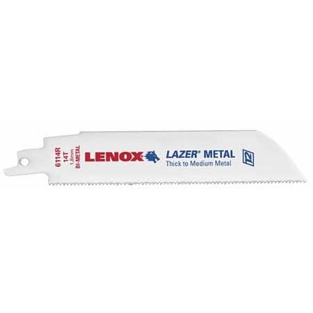 Lenox 20175B6118R LAZER B6118R Bi-Metal Reciprocating Saw Blades, 6-inch, 18 TPI, 25-Pack