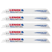 Lenox 201769110R LAZER 9110R Bi-Metal Reciprocating Saw Blades, 9-inch, 10 TPI, 5-Pack