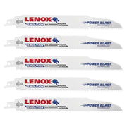 Lenox 20371966R5 Demolition 966R5 Bi-Metal Reciprocating Saw Blades, 9-inch, 6 TPI, 5-Pack