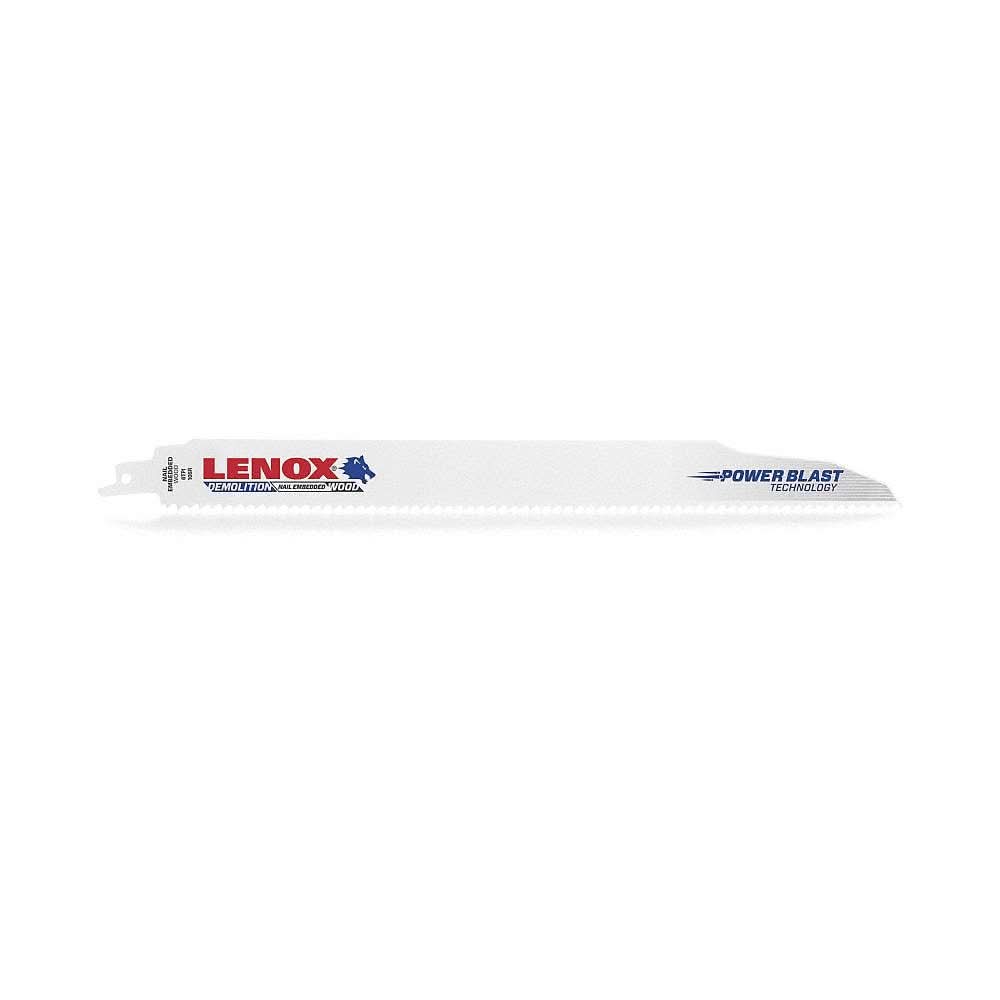 Lenox 20485B106R Demolition Bi-Metal Reciprocating Saw Blades, 12-inch, 6 TPI, 5-Pack