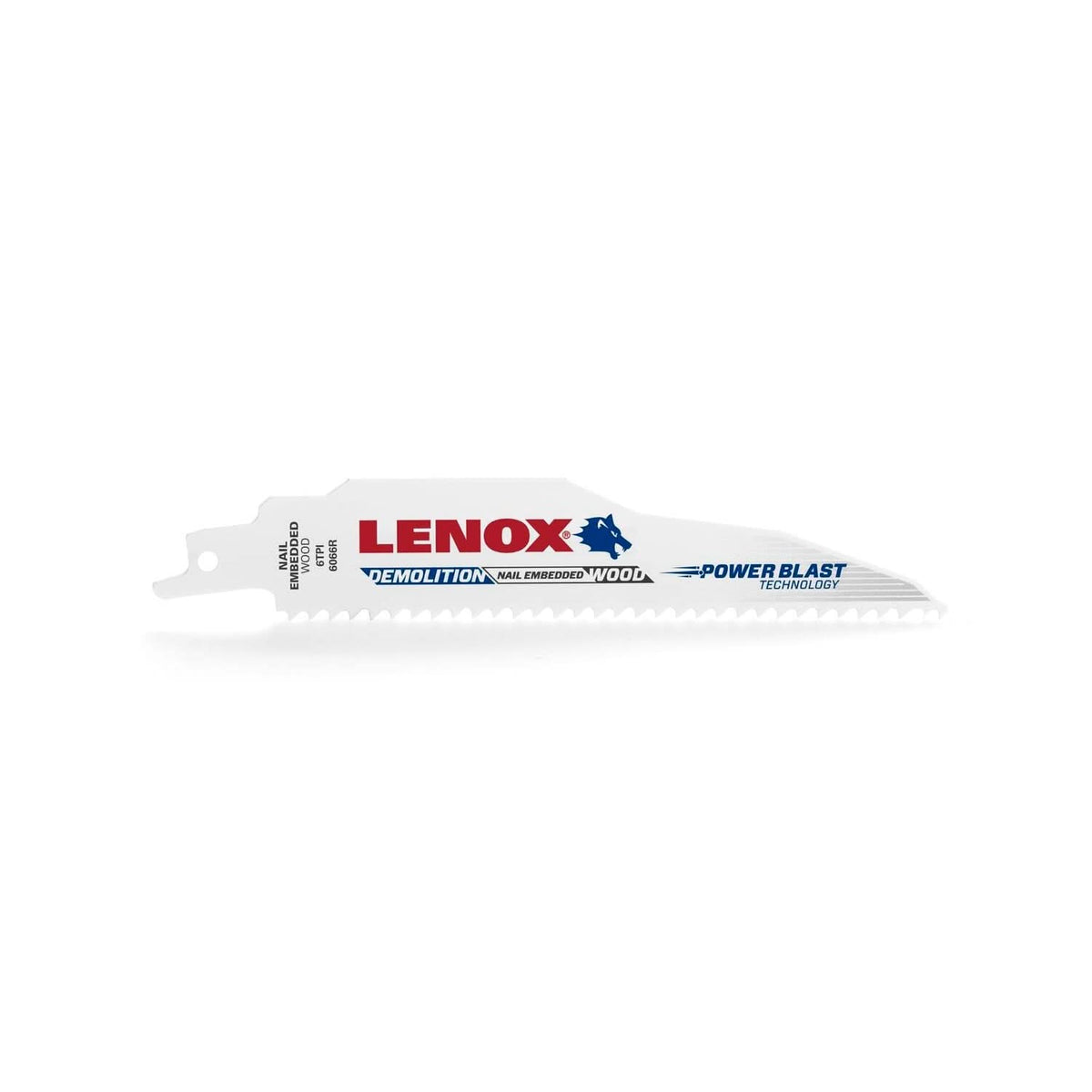 Lenox 205126066R Demolition 6066R Bi-Metal Reciprocating Saw Blades, 6-inch, 6 TPI, 2-Pack