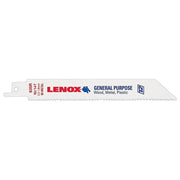 Lenox 20562610R 610R General Purpose Bi-Metal Reciprocating Saw Blades, 6-inch, 10 TPI, 5-Pack