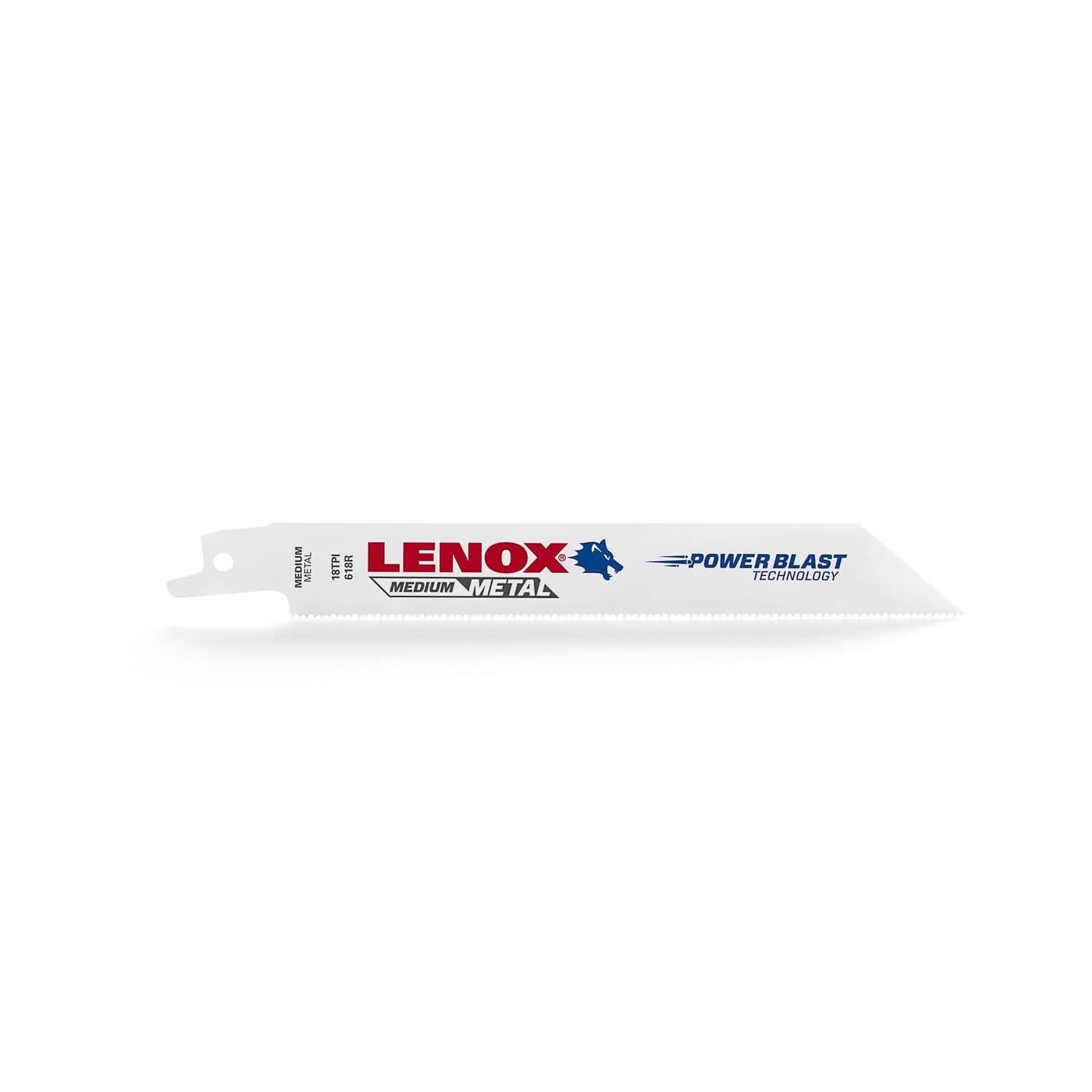 Lenox 20567S618R S618R Metal-Cutting Reciprocating Saw Blades, 6-inch, 18 TPI, 1-Pack