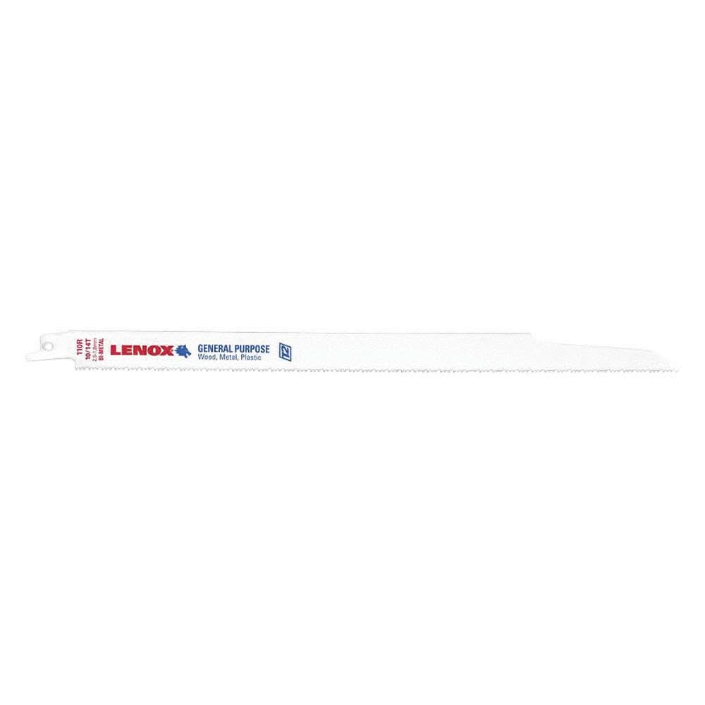 Lenox 20584S110R General Purpose Bi-Metal Reciprocating Saw Blades, 12-inch, 10/14 TPI, 1-Pack