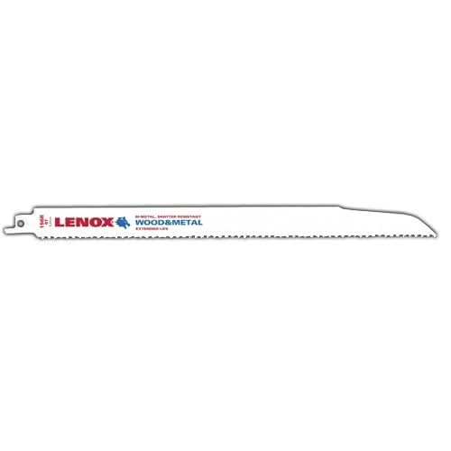 Lenox 20585156R 156R Wood Bi-Metal Reciprocating Saw Blades, 12-inch, 6 TPI, 5-Pack