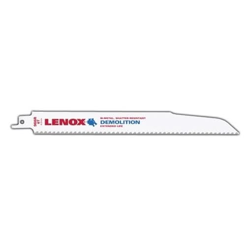 Lenox 20598966R Demolition 966R Bi-Metal Reciprocating Saw Blades, 9-inch, 6 TPI, 2-Pack