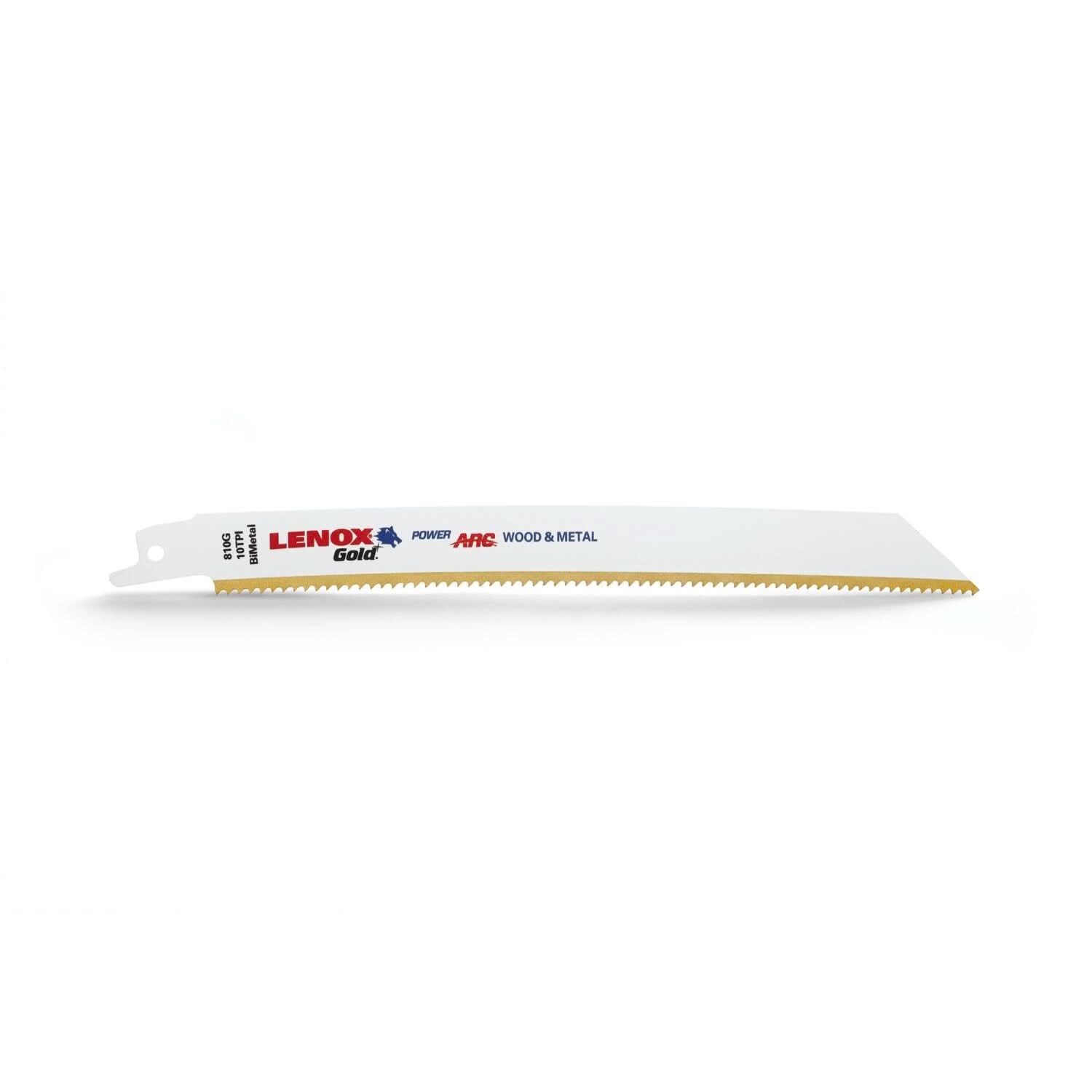 Lenox 21065810GR Gold 810GR Metal Reciprocating Saw Blades, 8-inch, 10 TPI, 5-Pack