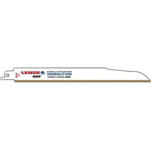 Lenox 21089960GR Gold Demolition 960GR Reciprocating Saw Blades, 9-inch, 10 TPI, 5-Pack
