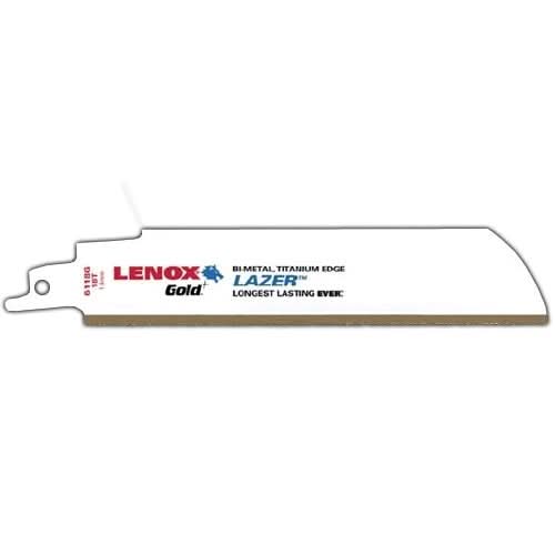 Lenox 210956118GR Gold Extreme Metal 6118GR Reciprocating Saw Blades, 6-inch, 18 TPI, 5-Pack