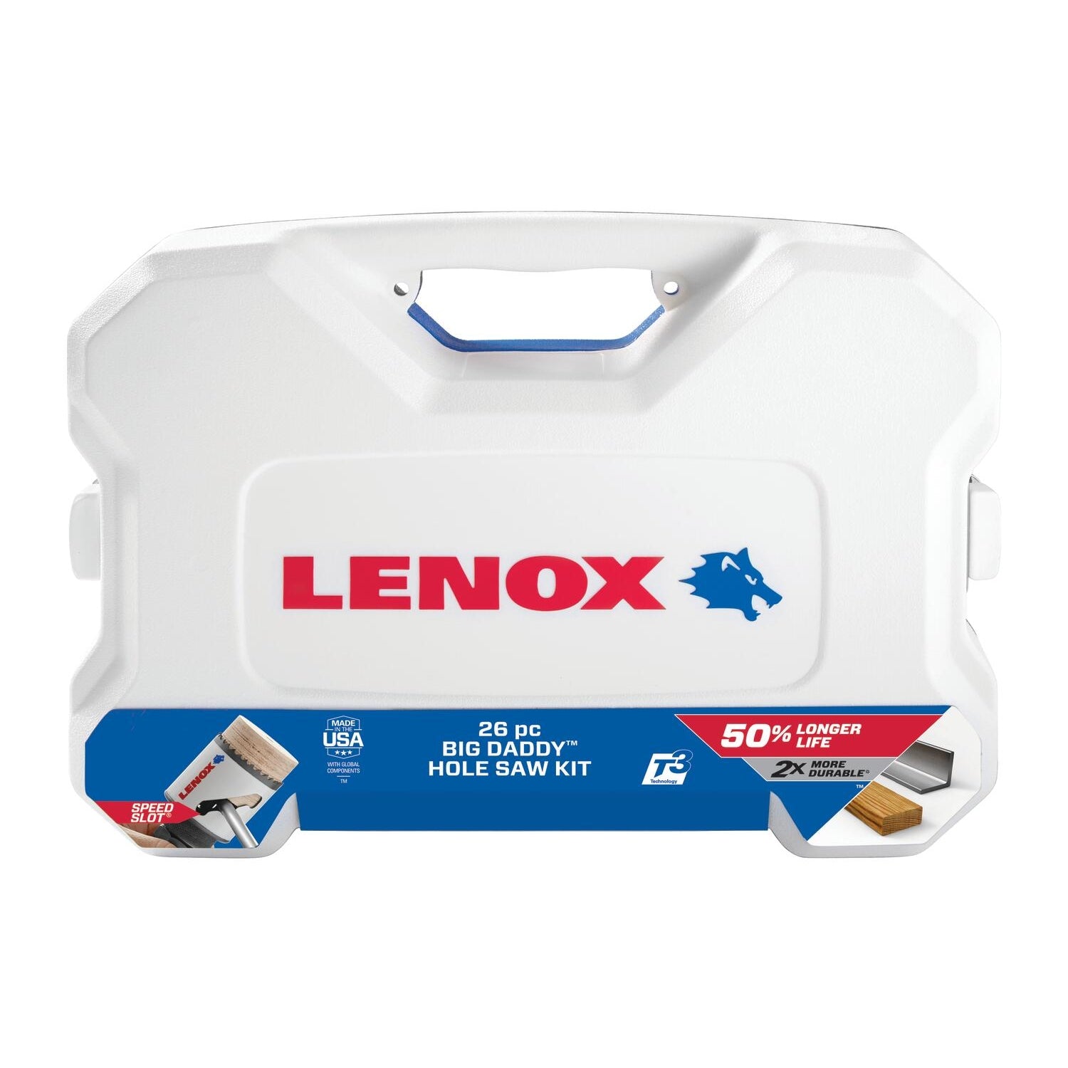 Lenox 308042000G Contractor's BIG DADDY SPEED SLOT Hole Saw Kit, 26-Piece