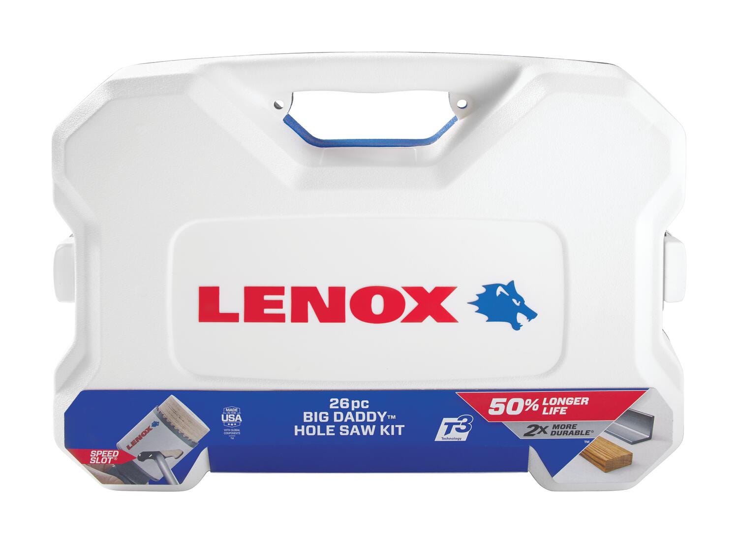 Lenox 308042000G Contractor's BIG DADDY SPEED SLOT Hole Saw Kit, 26-Piece