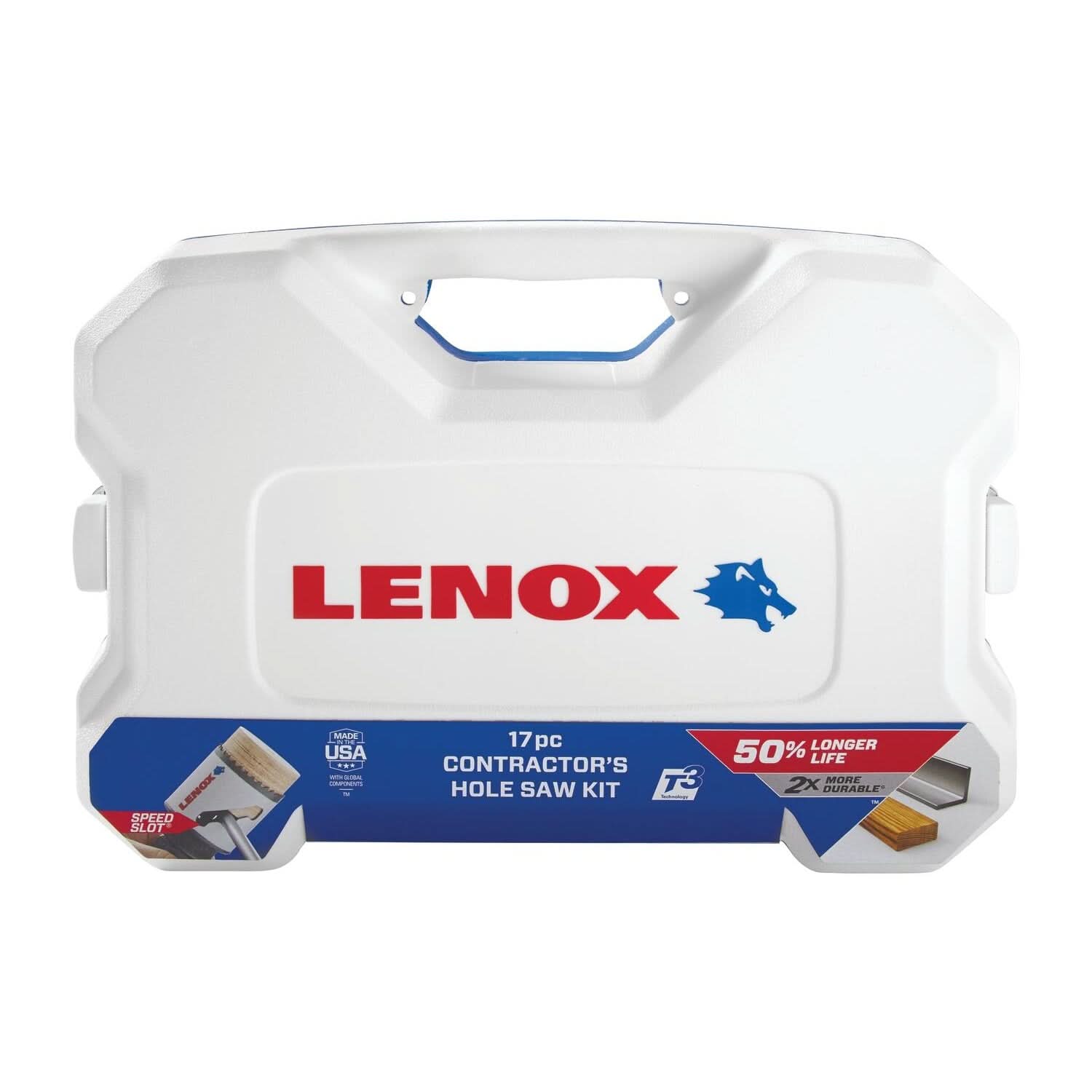 Lenox 308201200G Contractor's SPEED SLOT Hole Saw Kit, 17-Piece