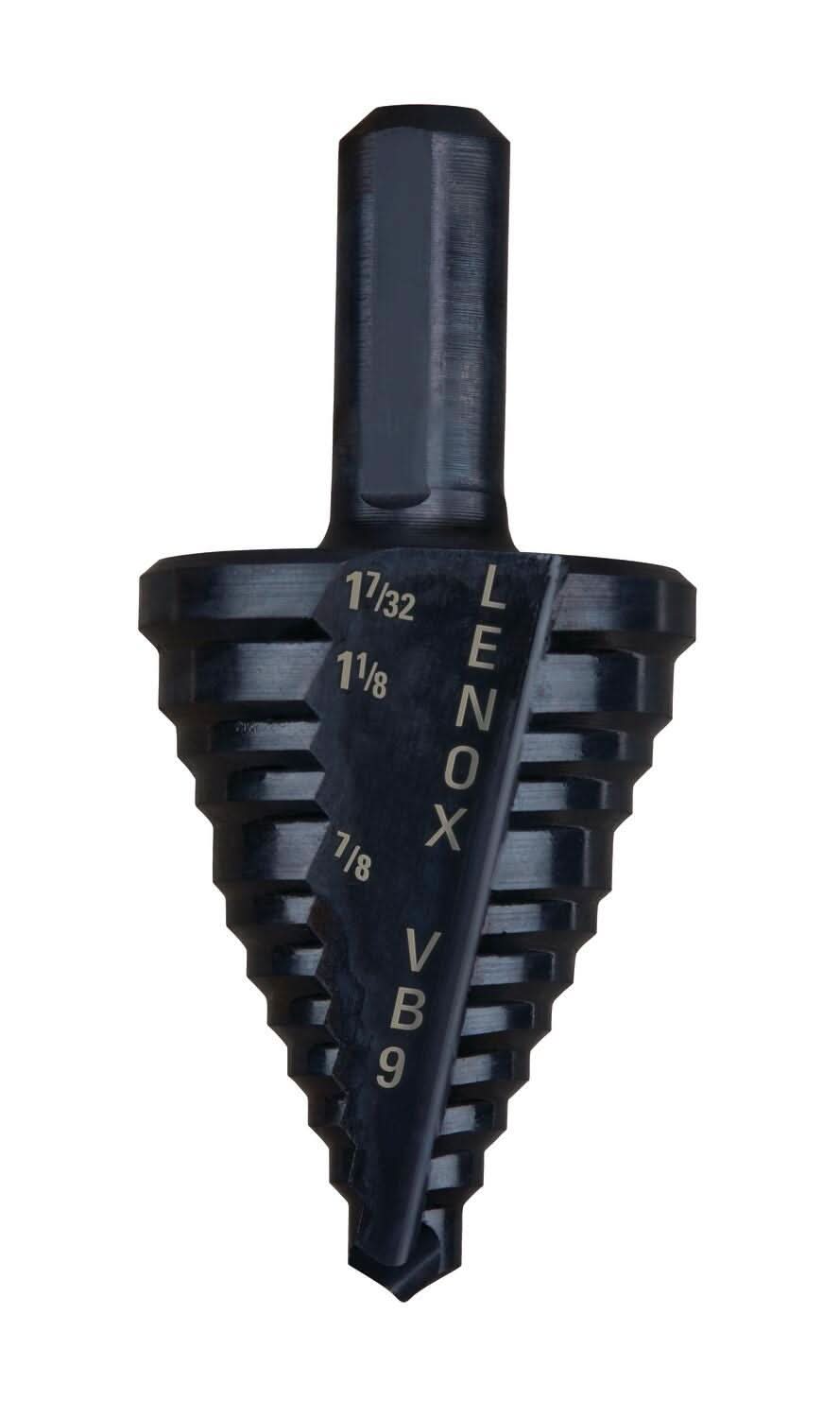 Lenox 30909VB9 Vari-Bit VB9 Step Drill Bits, 7/8, 1-1/8, 1-7/32