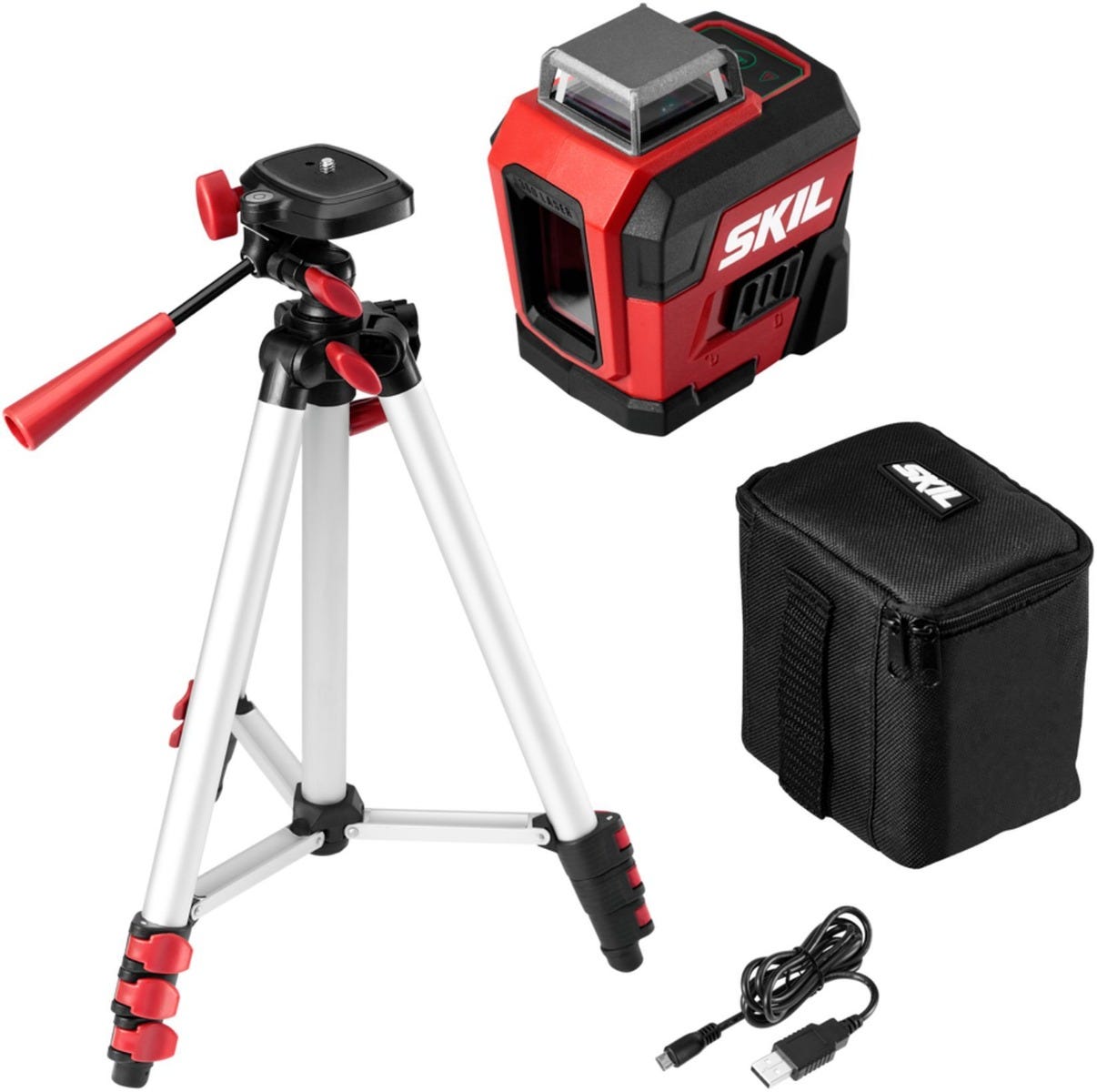 SKIL LL9322G-01 Self-Leveling 360 Degree Green Cross Line Laser with Tripod