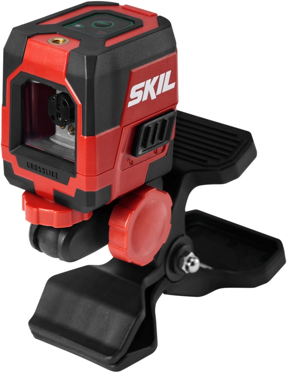 SKIL LL9324G-01 Self-leveling Green Cross Laser with Clamp