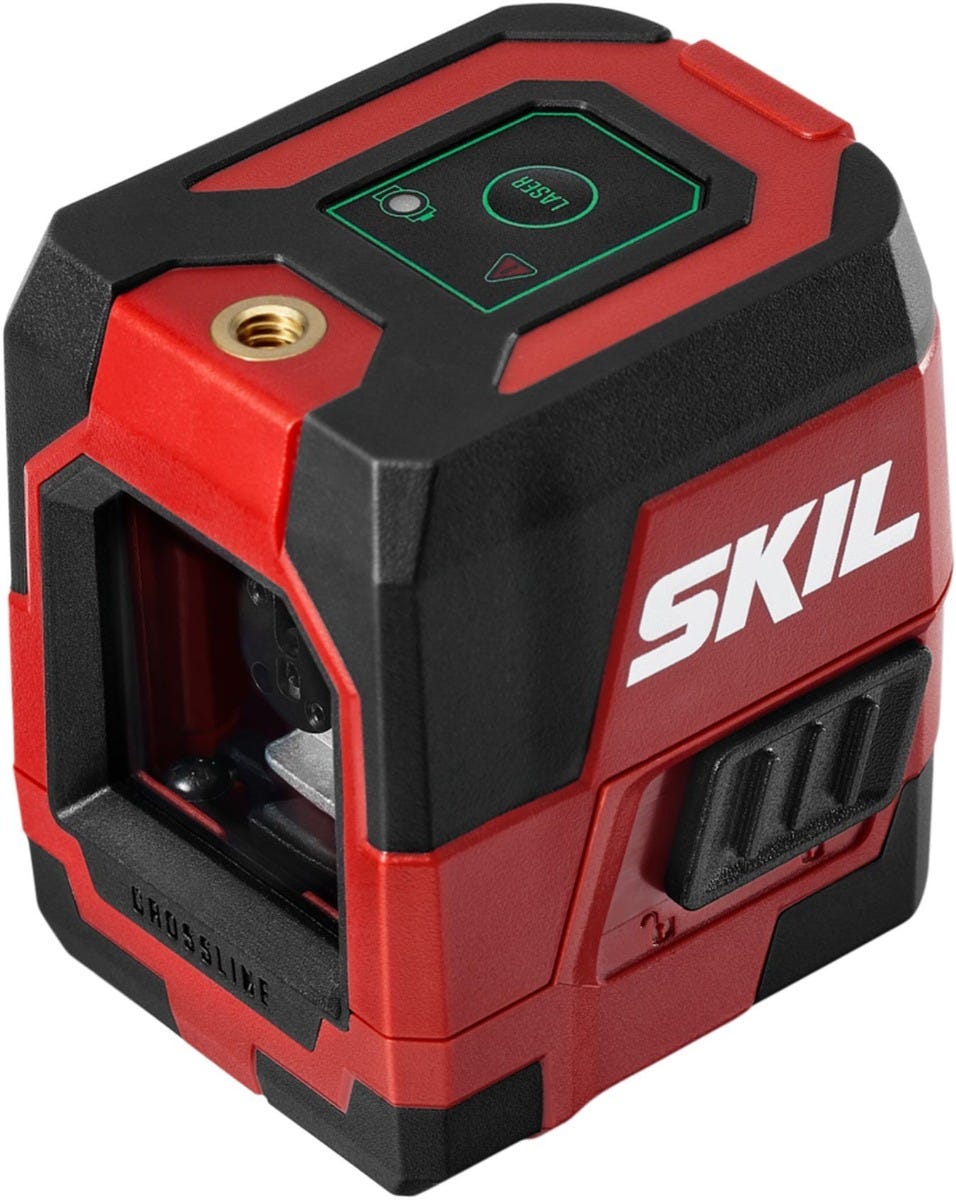 SKIL LL9324G-01 Self-leveling Green Cross Laser with Clamp