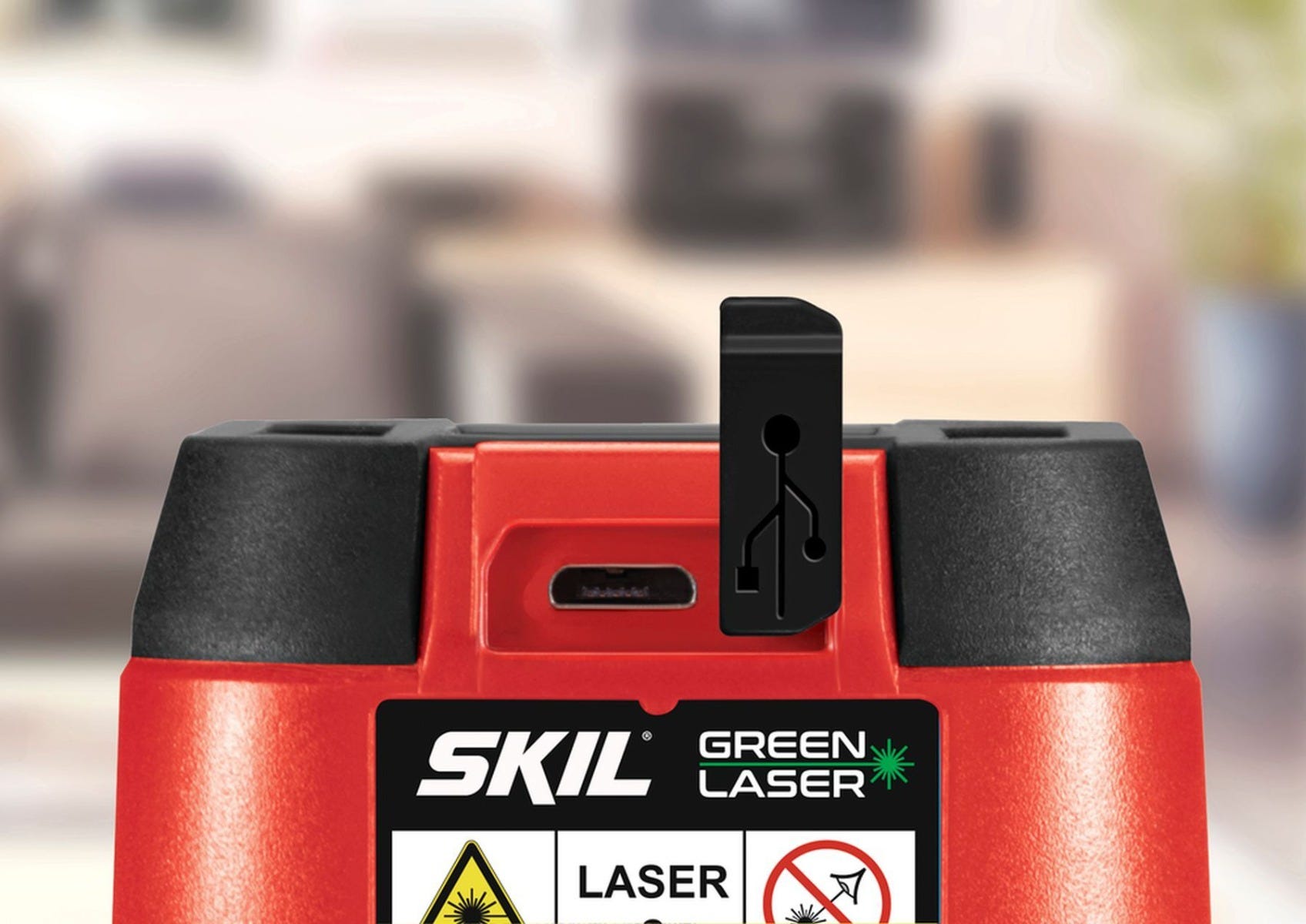 SKIL LL9324G-01 Self-leveling Green Cross Laser with Clamp