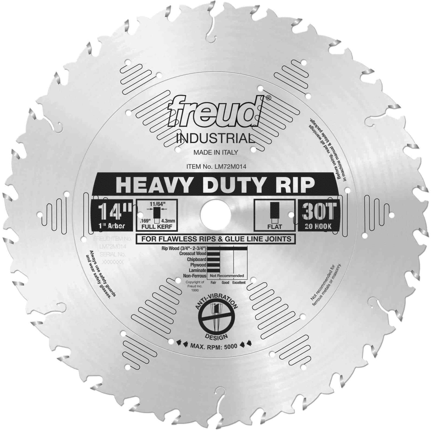 Freud LM72M014 14 in. Heavy-Duty Rip Blade