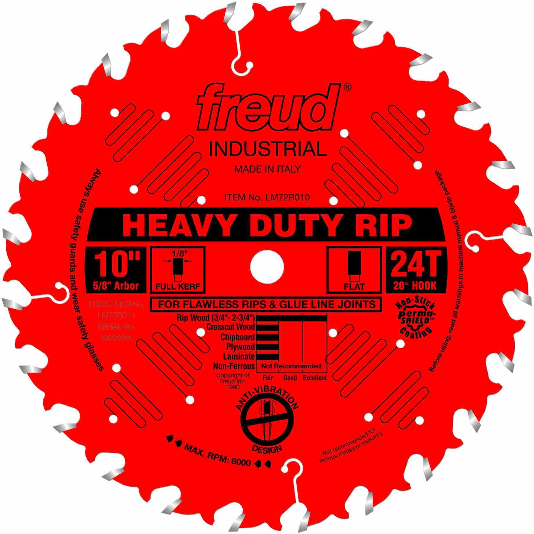 Freud LM72R010 10 in. Heavy-Duty Rip Blade