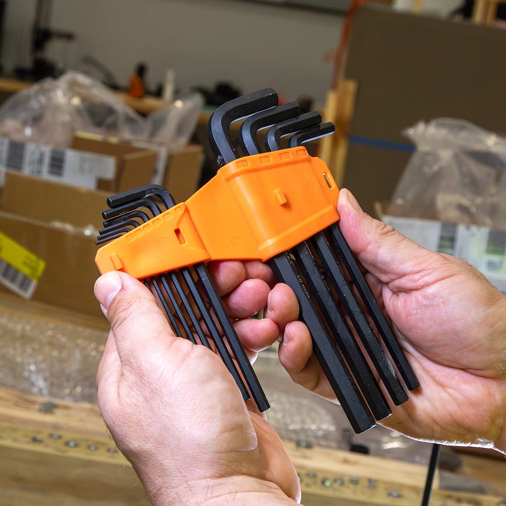 Klein Tools LS22 22-Piece L-Style Long Hex Key Set, SAE/Metric