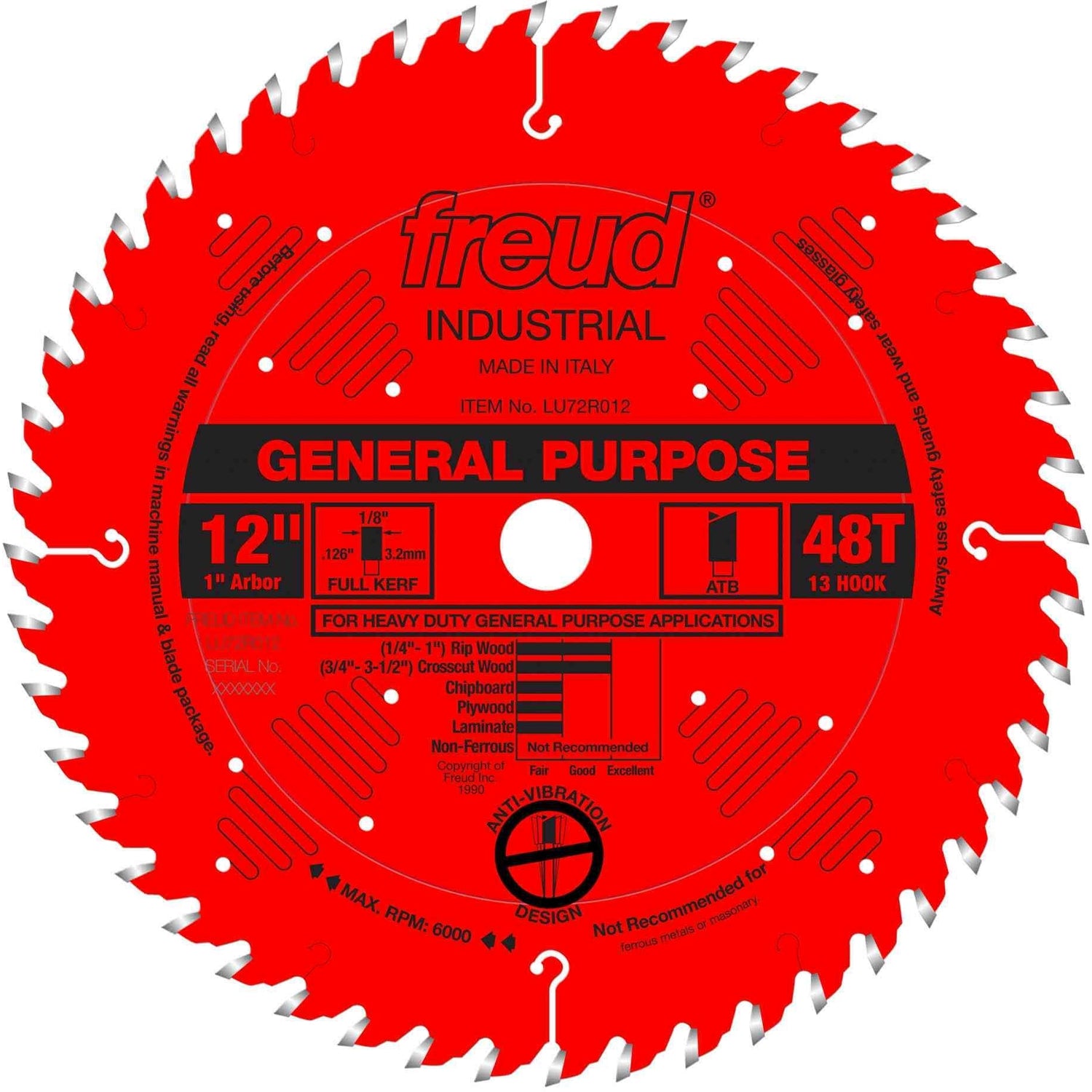 Freud LU72R012 12 in. General Purpose Blade