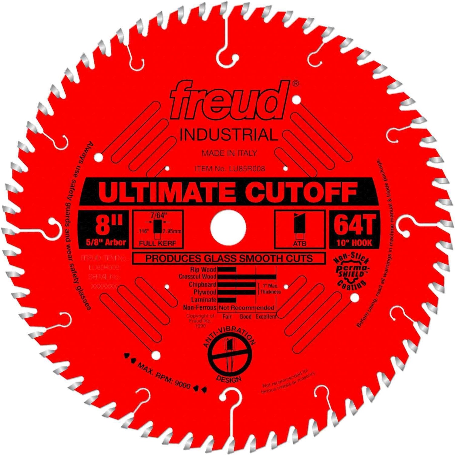 Freud LU85R008 8 in. Ultimate Cut-Off Blade