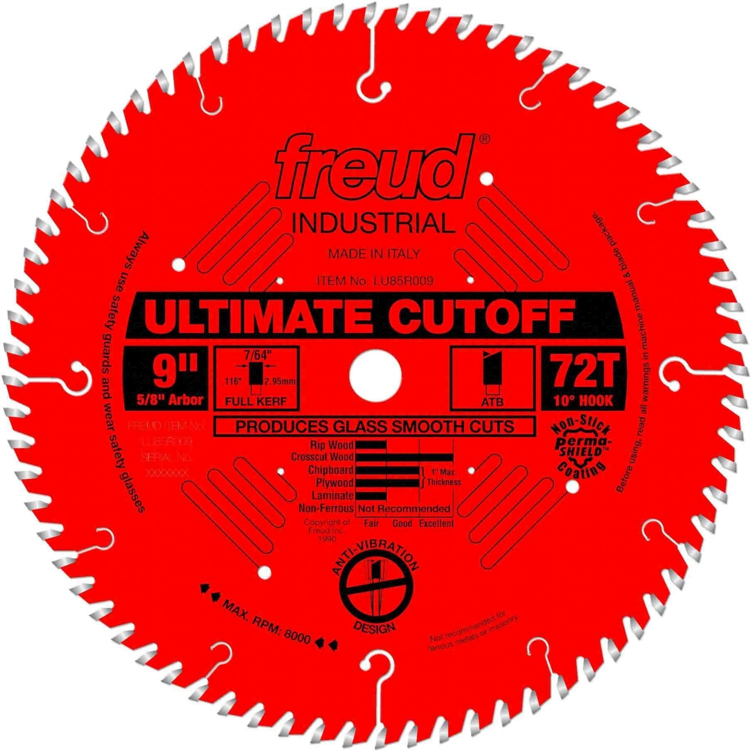 Freud LU85R009 9 in. Ultimate Cut-Off Blade