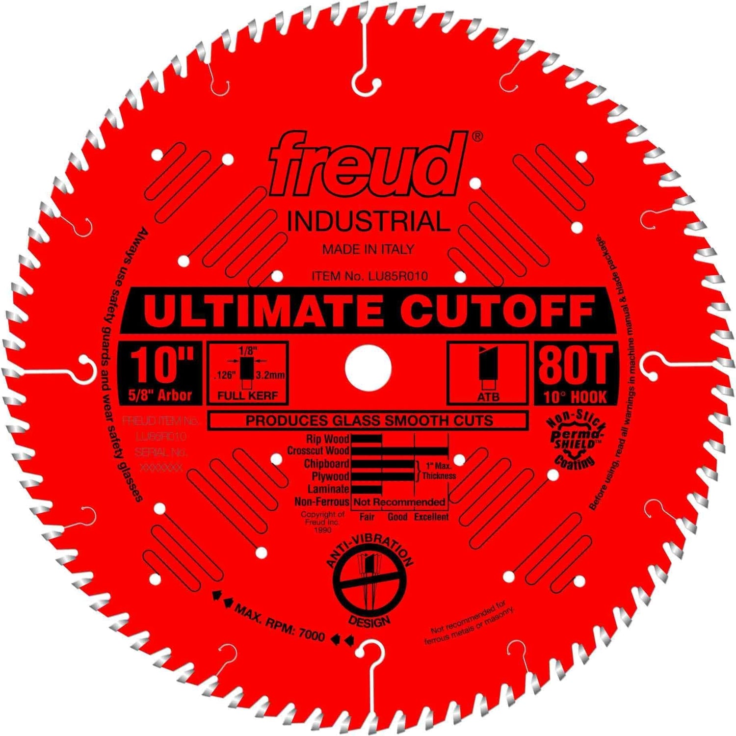 Freud LU85R010 10 in. Ultimate Cut-Off Blade