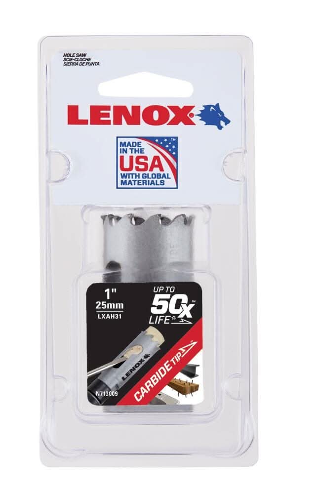 Lenox LXAH3 3-Inch Carbide Tipped Hole Saw
