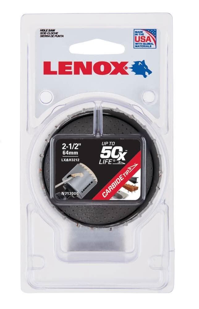 Lenox LXAH32 2-Inch Carbide Tipped Hole Saw