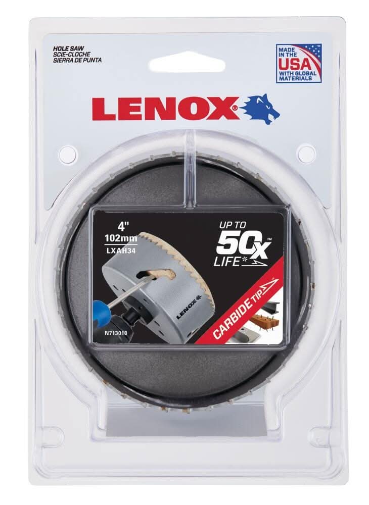 Lenox LXAH3 3-Inch Carbide Tipped Hole Saw