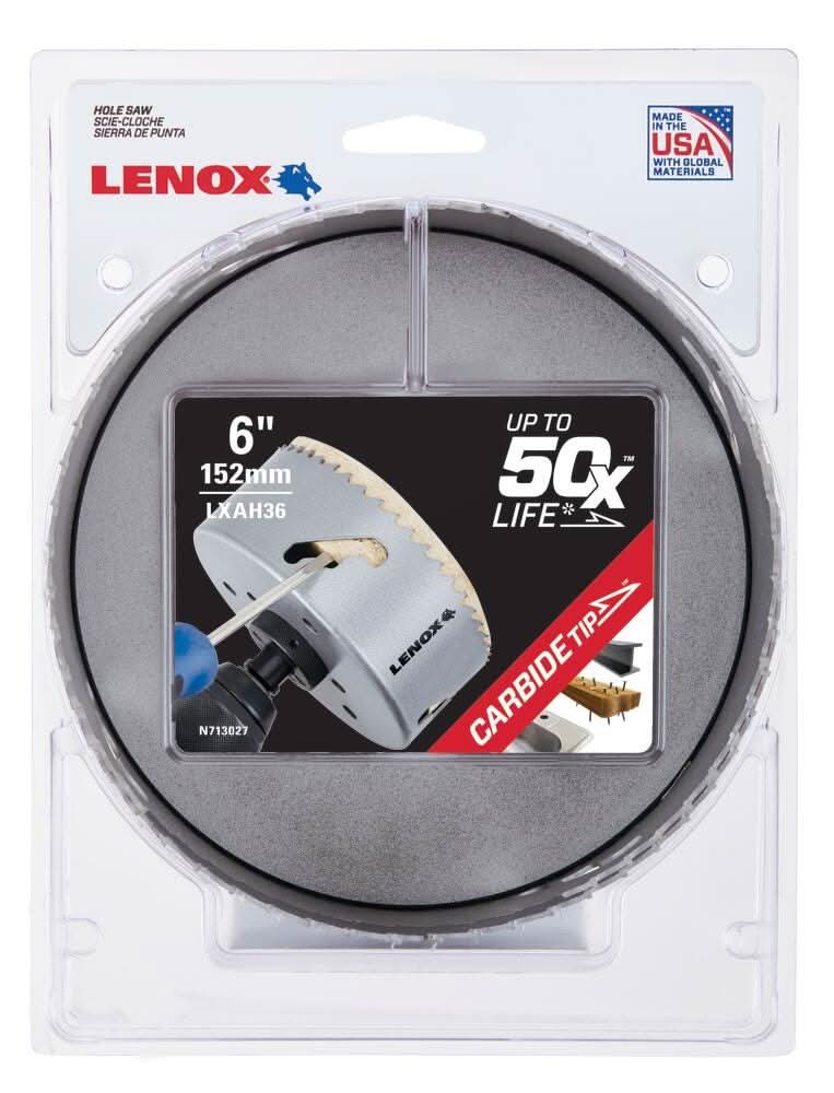 Lenox LXAH3 3-Inch Carbide Tipped Hole Saw