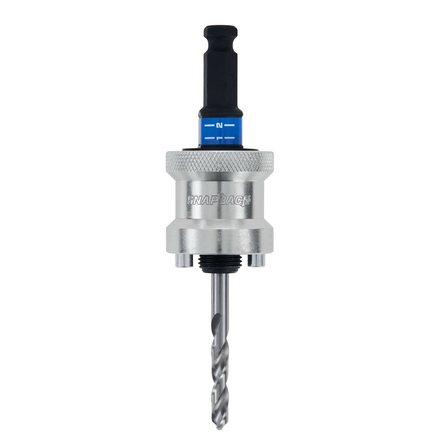 Lenox LXAH9912PBM 1-1/4 in. - 6 in. SNAP BACK Quick Change Hole Saw Arbor, 1/2 in. Shank