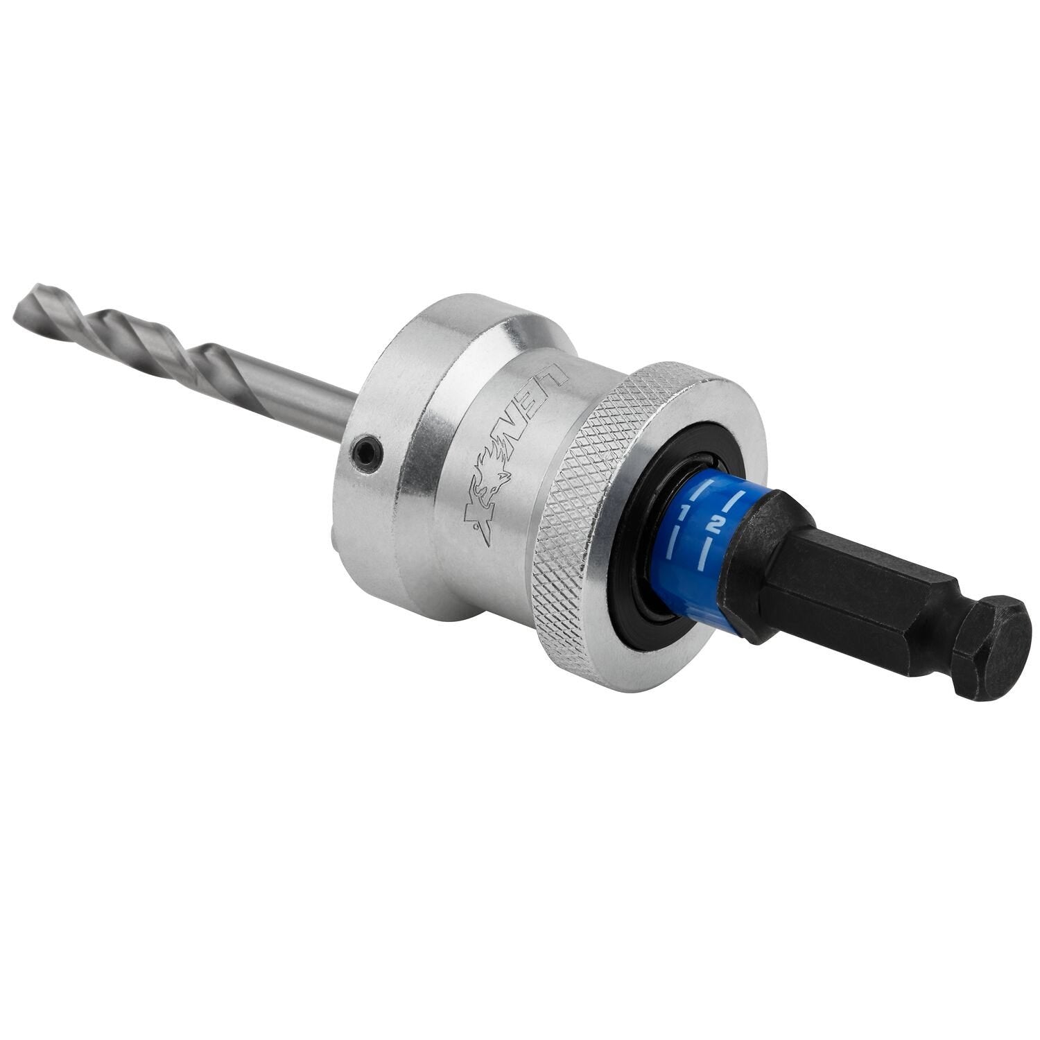 Lenox LXAH9912PBM 1-1/4 in. - 6 in. SNAP BACK Quick Change Hole Saw Arbor, 1/2 in. Shank