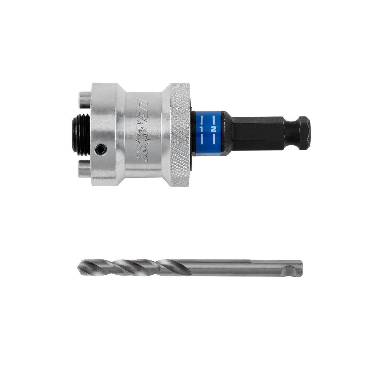 Lenox LXAH9912PBM 1-1/4 in. - 6 in. SNAP BACK Quick Change Hole Saw Arbor, 1/2 in. Shank