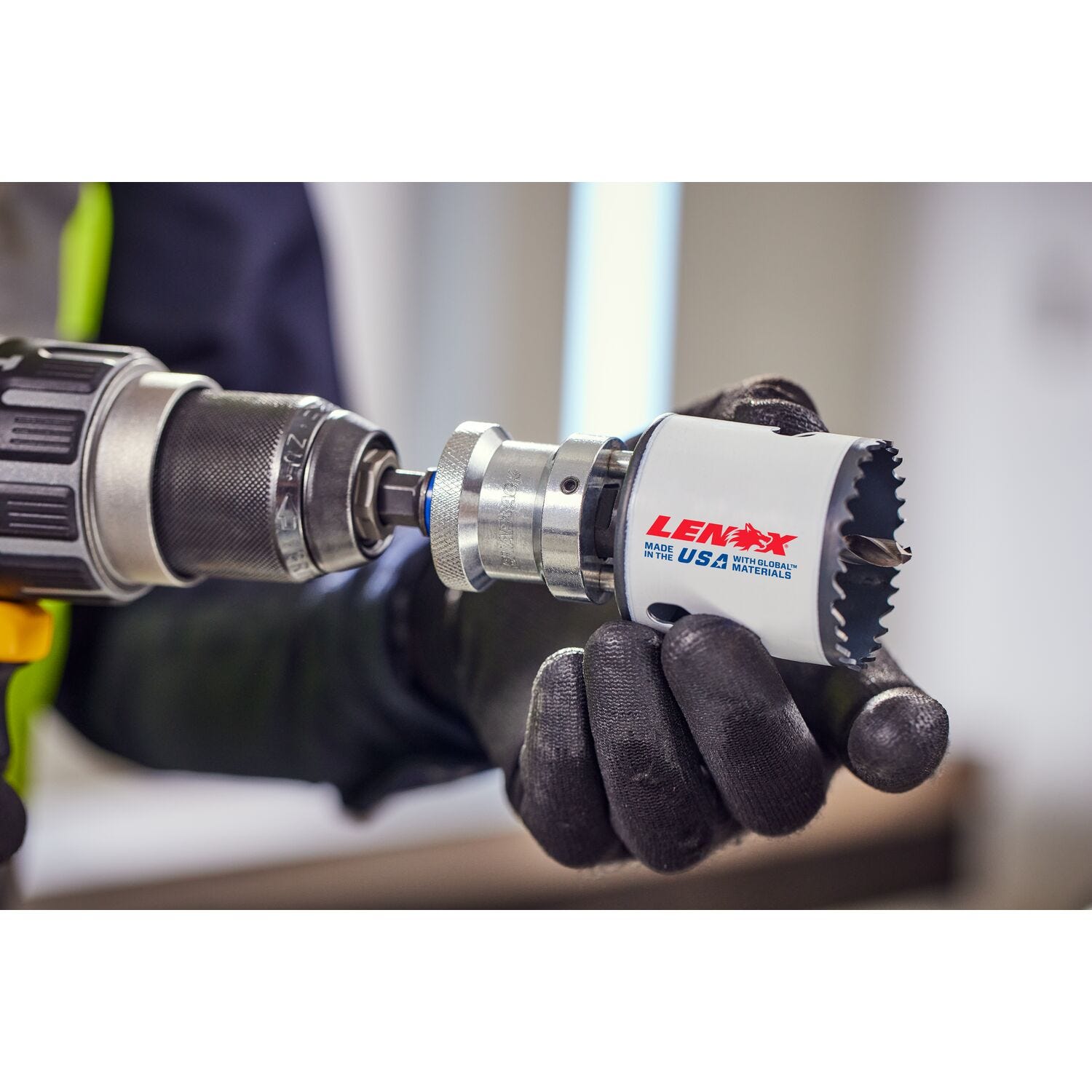Lenox LXAH9912PBM 1-1/4 in. - 6 in. SNAP BACK Quick Change Hole Saw Arbor, 1/2 in. Shank