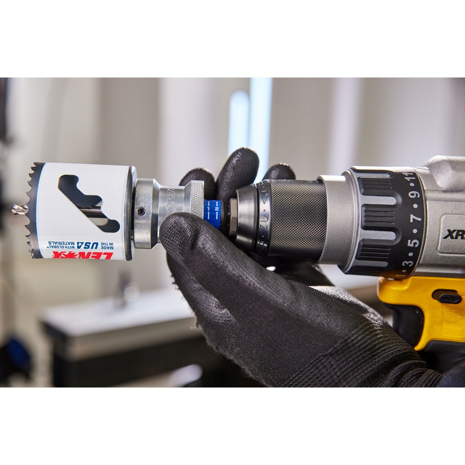 Lenox LXAH9912PBM 1-1/4 in. - 6 in. SNAP BACK Quick Change Hole Saw Arbor, 1/2 in. Shank