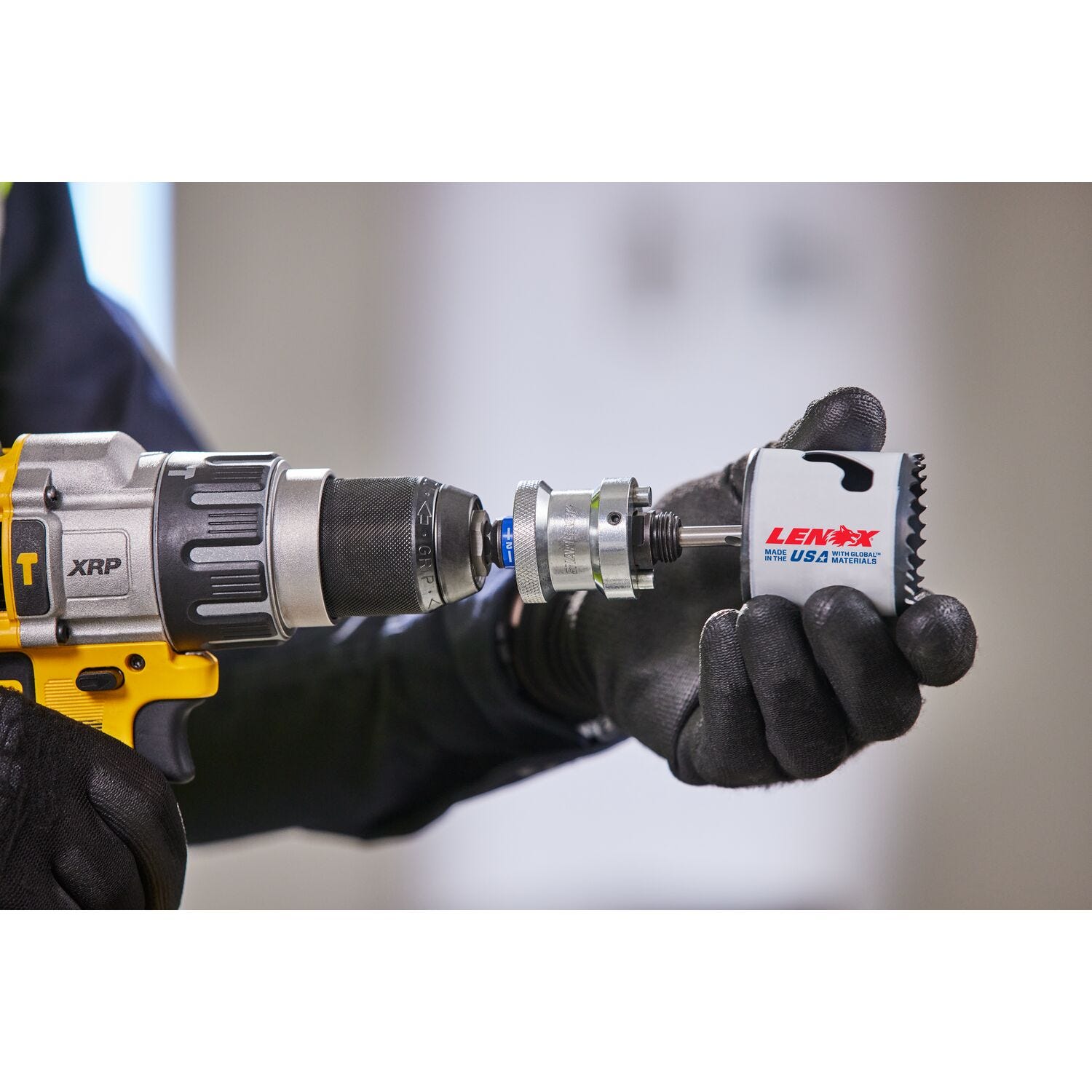 Lenox LXAH9912PBM 1-1/4 in. - 6 in. SNAP BACK Quick Change Hole Saw Arbor, 1/2 in. Shank