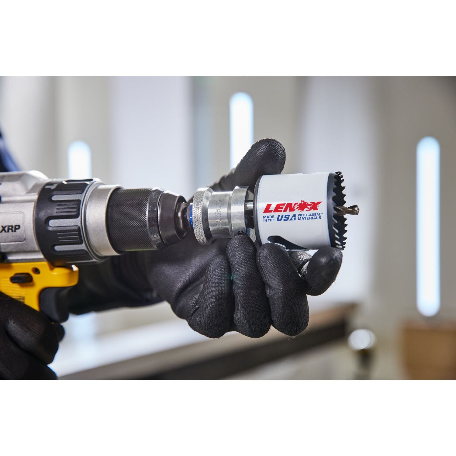 Lenox LXAH9912PBM 1-1/4 in. - 6 in. SNAP BACK Quick Change Hole Saw Arbor, 1/2 in. Shank