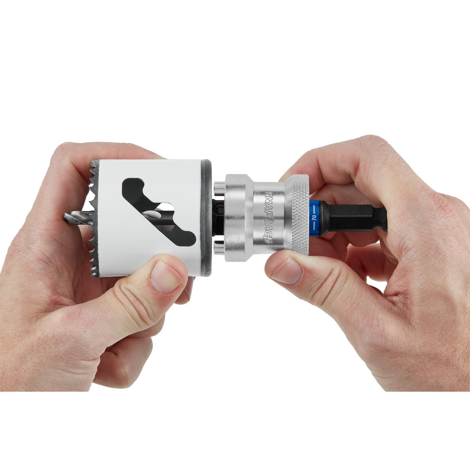 Lenox LXAH9912PBM 1-1/4 in. - 6 in. SNAP BACK Quick Change Hole Saw Arbor, 1/2 in. Shank
