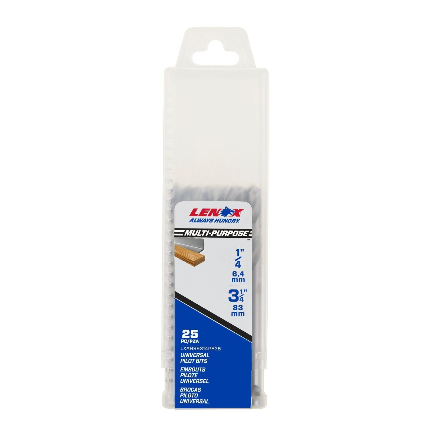 Lenox LXAH99314PB 3-3/4 in. Hole Saw Pilot Drill Bit, 1/4 in. Shank