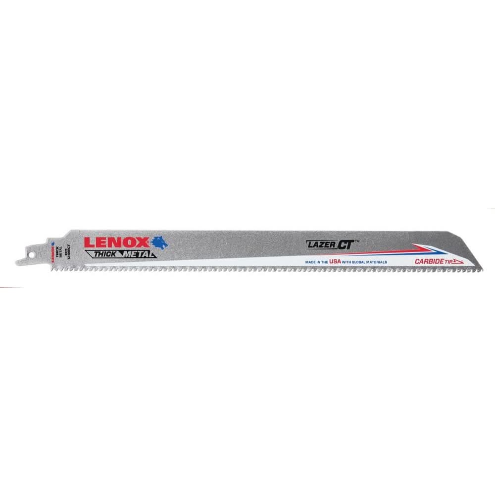 Lenox LXAR12108CT-1 Carbide Tipped Reciprocating Saw Blade 12 X 1 X .050 X 8 TPI