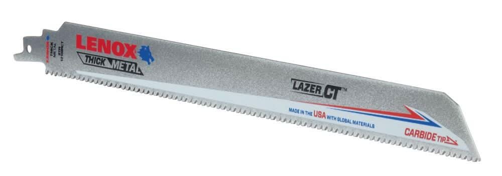 Lenox LXAR12108CT-1 Carbide Tipped Reciprocating Saw Blade 12 X 1 X .050 X 8 TPI